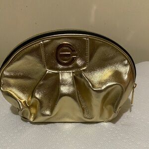 Clé de Peau Beauté Metallic Gold Makeup Bag